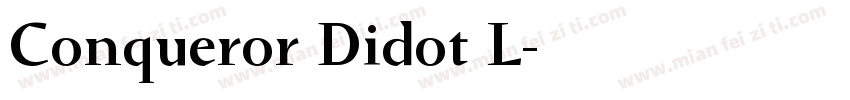 Conqueror Didot L字体转换